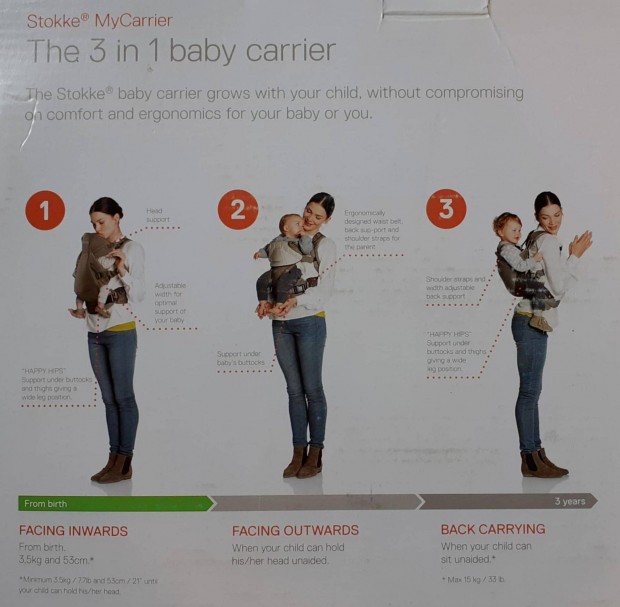 Stokke Mycarrier 3 in 1 hordozó