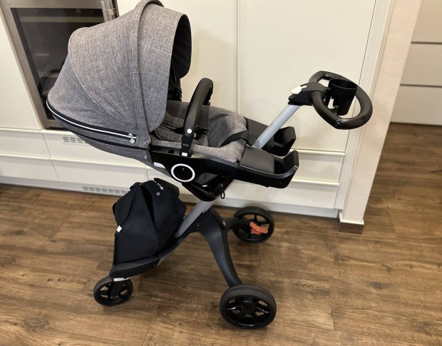 Stokke Xplory V6 XXL kupols black melange sznben elad 