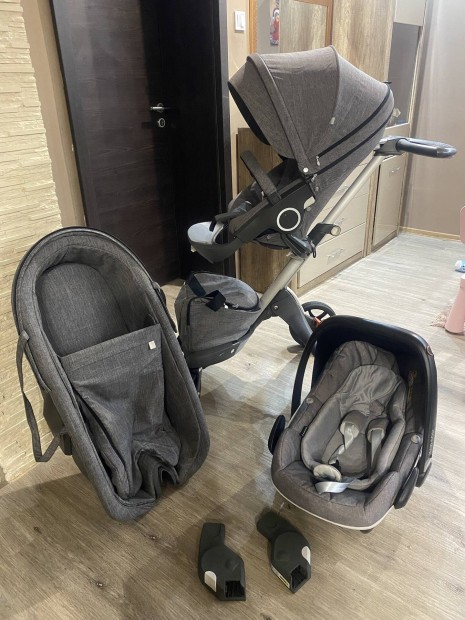 Stokke xplory v5 3in1 Black melange 