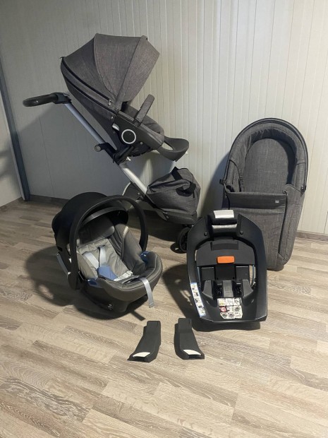 Stokke xplory v5 4in1 Black melange 