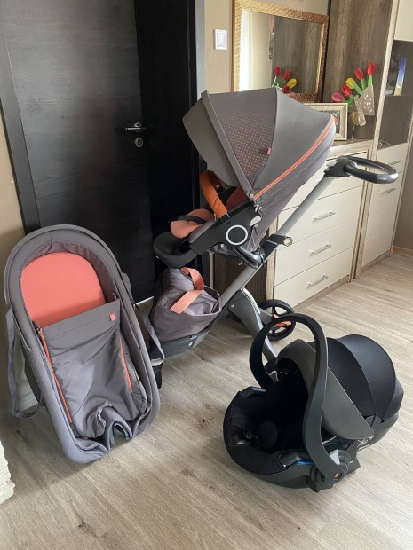 Stokke xplory v5 athleisure coral 3in1