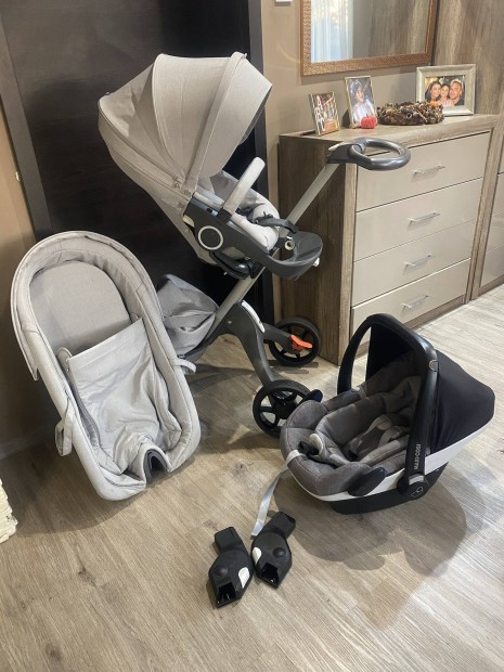 Stokke xplory v5 grey melange 3in1 