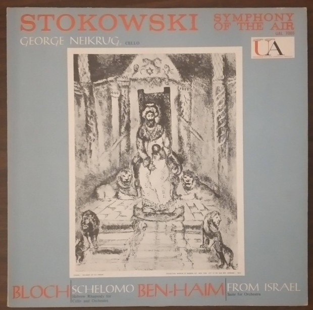 Stokowski - Ben-Haim - Bloch - Neikrug USA LP