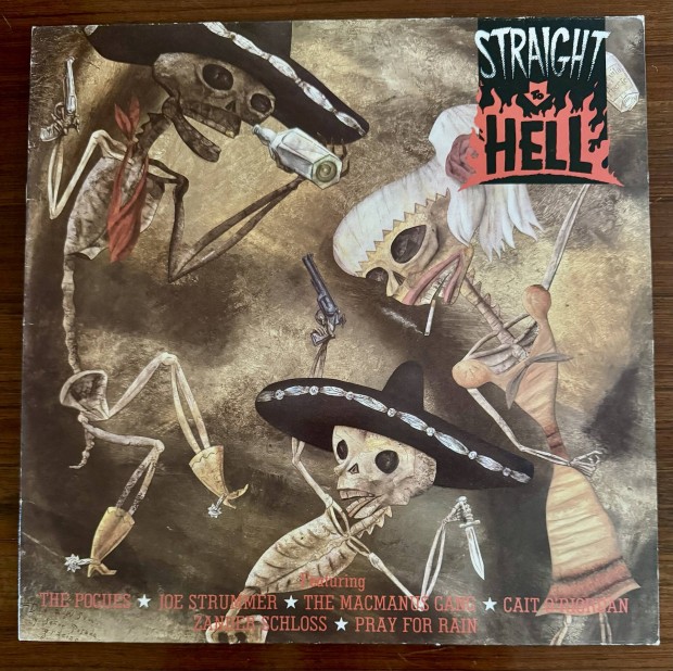 Straight to Hell vinyl Soundtrack 1987 Uk lp bakelit lemez
