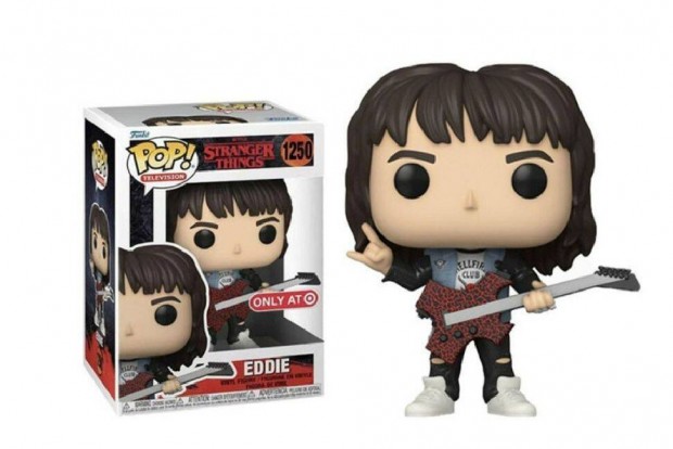 Stranger Thing Eddie funko POP figura dobozzal j Hellfire Club kszle