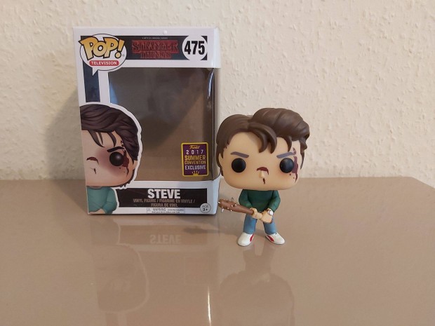 Stranger Thing Steve funko POP figura dobozzal j kszleten szmlval