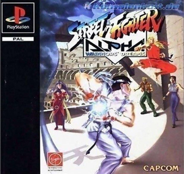 Street Fighter Alpha Warriors' Dreams, Boxed eredeti Playstation 1 jt