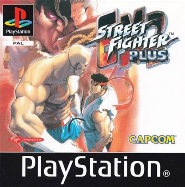 Street Fighter EX2 Plus, Boxed eredeti Playstation 1 jtk