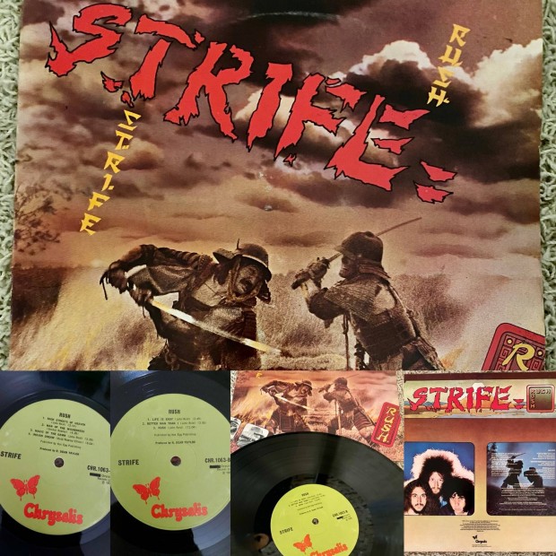 Strife Rush Hard Rock vinyl Uk bakelit lemez