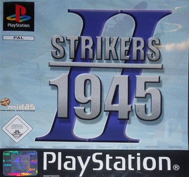 Strikers 1945 II, Mint eredeti Playstation 1 jtk