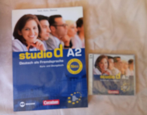 Studio d A2 nmet nyelvtanfolyam tanknyv CD mellklettel, j