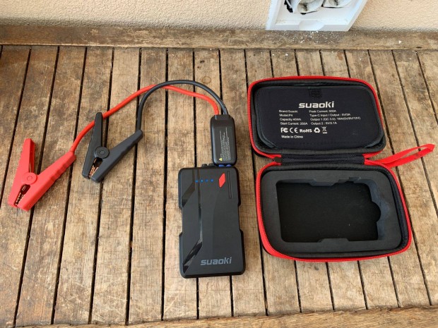 Suaoki Powerbank 40 Wh 5v 3A Indító arám 500 Amper