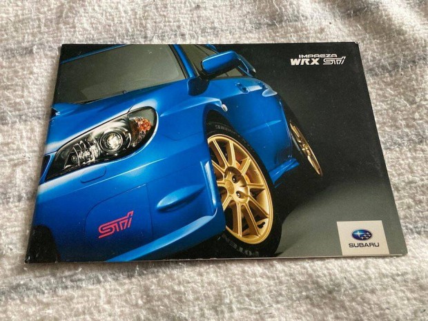 Subaru Impreza Wrx STi prospektus, katalgus