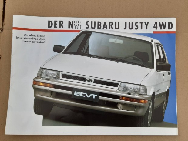 Subaru Justy prospektus