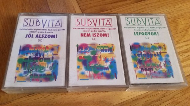 Subvita, jl alszom, lefogyok, nem iszom audio kazetta 