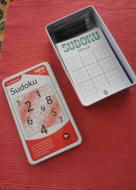 Sudoku, 4 szemlyes trsasjtk, fm dobozban, j