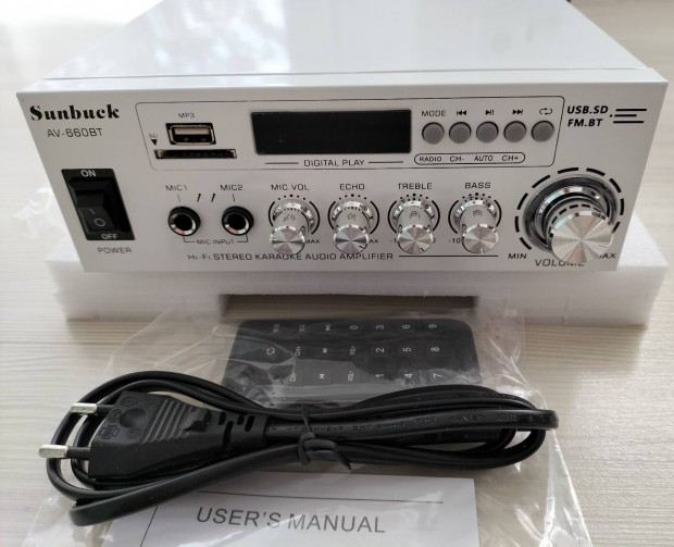 Sunbuck AV-660BT erst, Bluetooth, rdi, karaoke