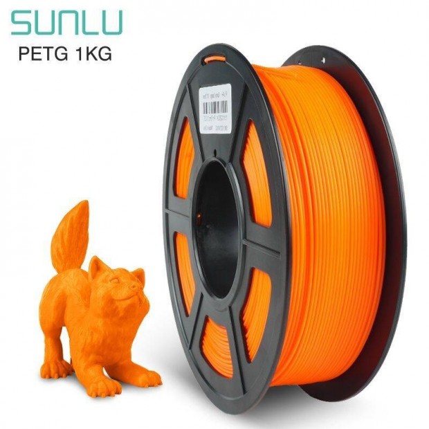 Sunlu Petg filament, 1,75mm, 1kg - narancssárga