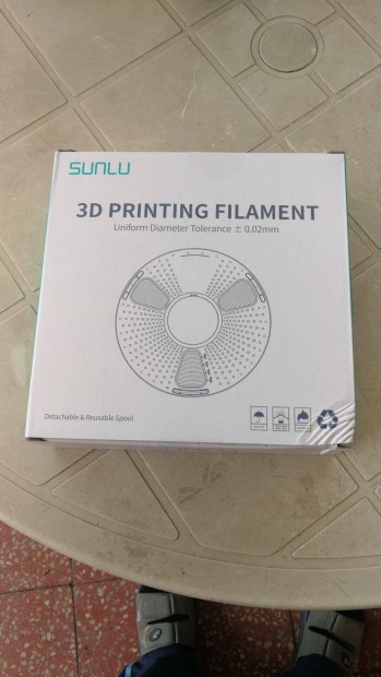 Sunlu - Apla (Antistring PLA) - Kk - 1,75 mm - 1 kg,j bontatlan!