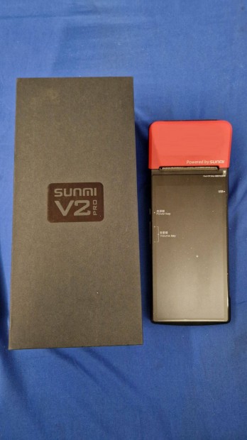 Sunmi V2 Pro mobil terminl, beptett nyomtat
