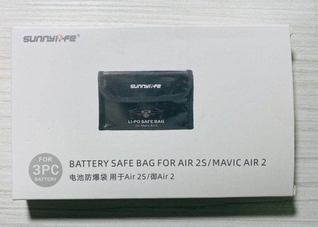 Sunnylife li-po battery safe bag DJI Air 2 drn akkukhoz (3db) elad