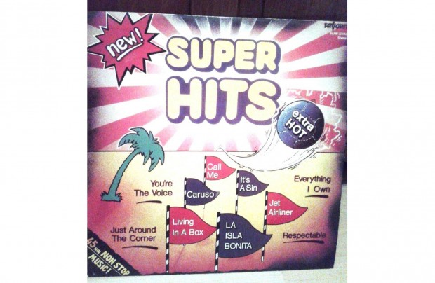 Super Hits bakelit nagylemez magyar előadókkal 1 990 Ft