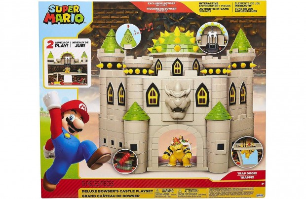 Super Mario Bowser Delux kastly jtk szett Nintendo Jakks