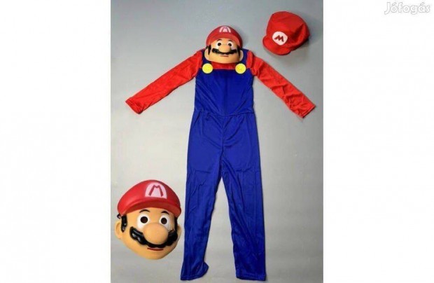 Super Mario jelmez maszkkal