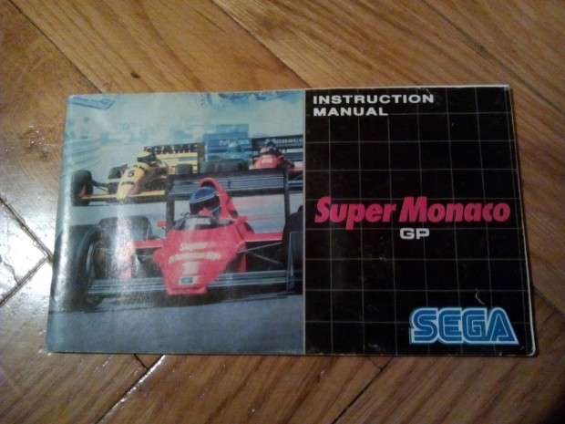 Super Monaco GP Sega Megadrive kziknyv manual mega drive