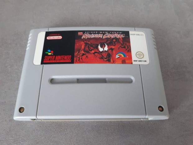 Super Nintendo SNES Spiderman And Venom Maximum Carnage Snsp-Amcp-EUR