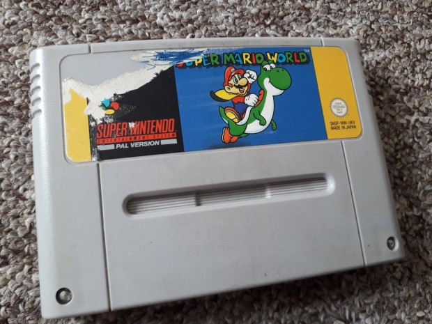 Super Nintendo (SNES) Super Mario World játék kazetta
