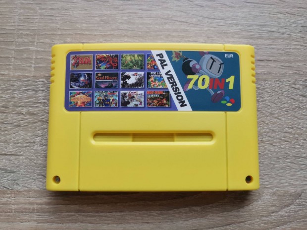Super Nintendo multi kazetta 70db SNES játékkal