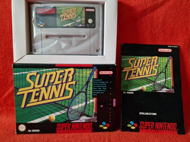 Super Tennis Eurpai PAL Super Nintendo jtk SNES