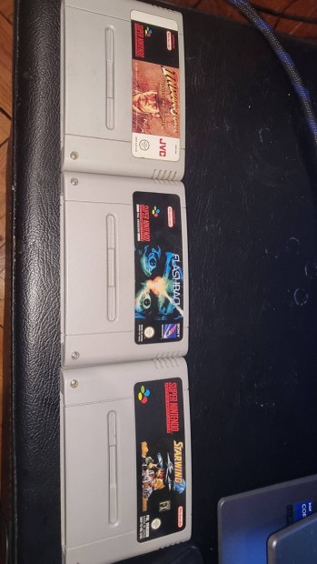 Super nintendo Indiana jones, Flashback, Starwing játékok