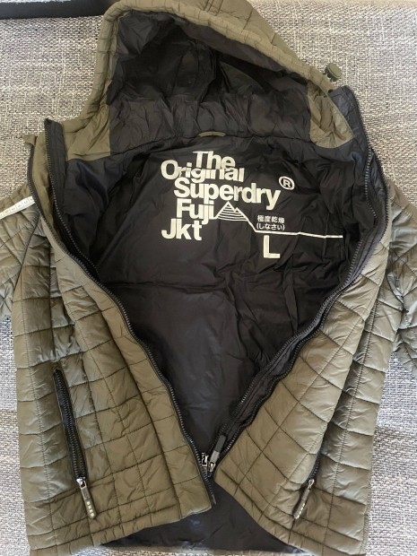 Superdry Fuji Jkt L-es kabt, dupla cipzras