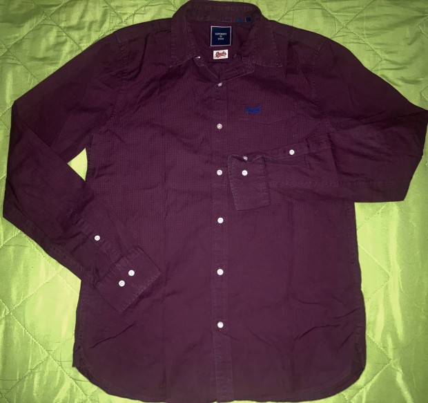 Superdry Osaka Team - M slim fit zsebes hosszú ujjú ffi ing