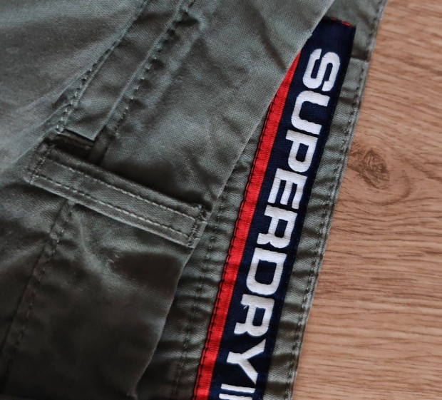 Superdry pamut khaki frfi short