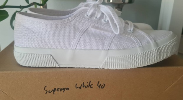 Superga total white sportcip 40-es 