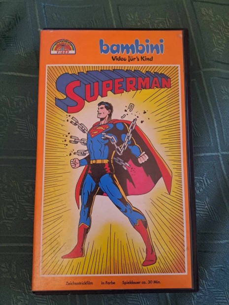 Superman VHS - nmet nyelv rajzfilm