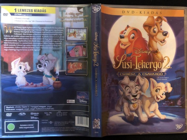 Susi s Tekerg 2. Csibsz, a csavarg (Disney, karcmentes) DVD