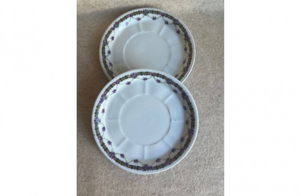 Süteményes tányér, porcelán 2 db