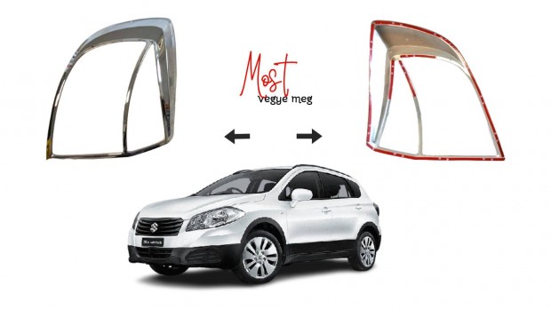 Suzuki 007644T SX4 bal + jobb hátsó lámpa keret inox 007644TSX4T