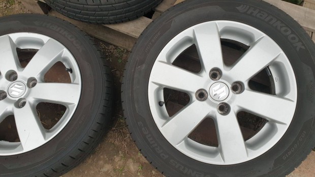 Suzuki 185/60 R15 hankook nyári , gyári alufelni