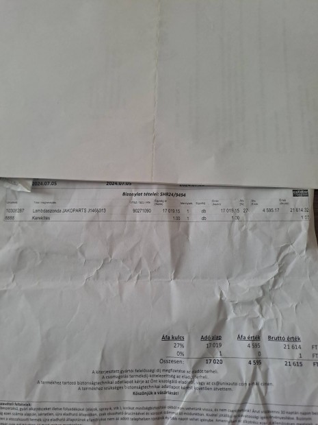 Suzuki 1.3 lambdaszonda