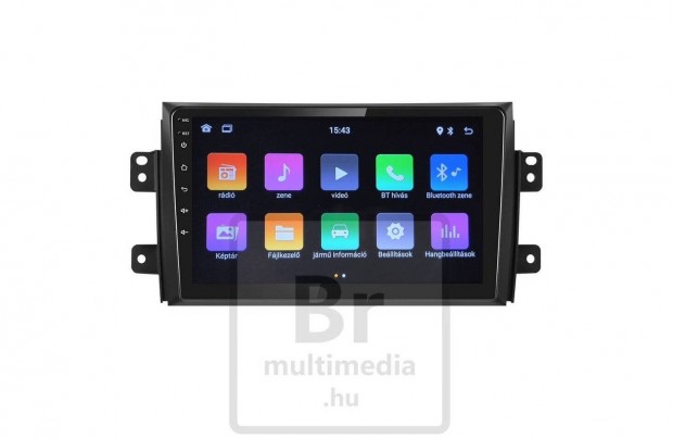 Suzuki SX4 2Din Android Multimédia Navigáció Rádió Fejegység Carplay
