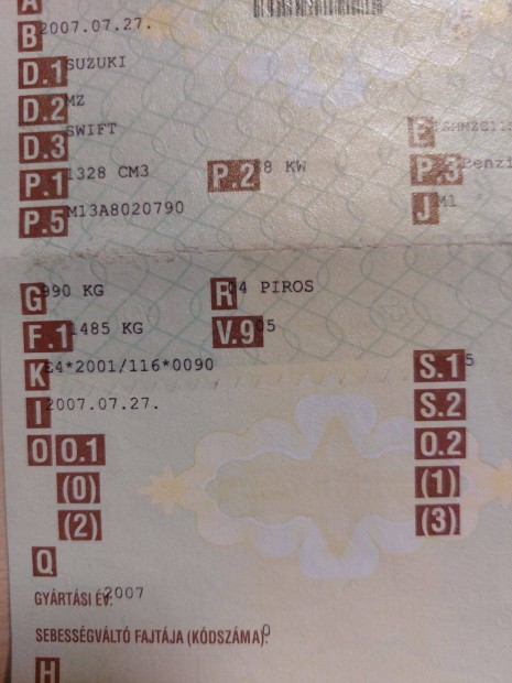 Suzuki Swift 3 1.3 komplett motor M13A