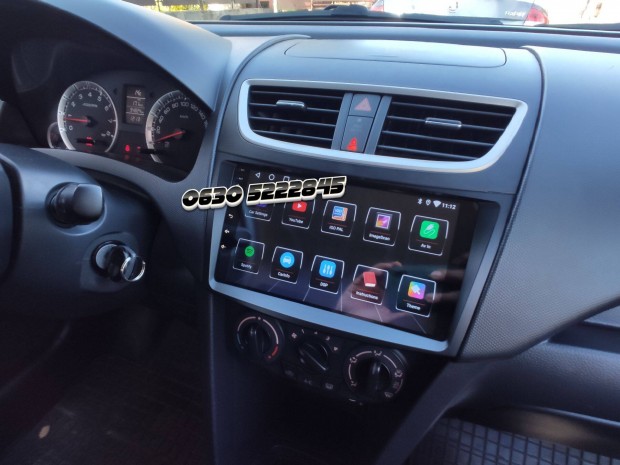 Suzuki Swift Android Kijelző Rádió Multimédia Navigáció Carplay Hifi