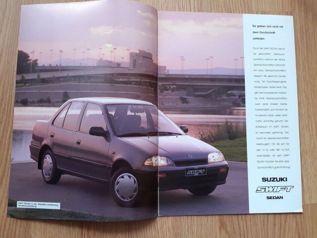 Suzuki Swift Sedan prospektus - 1991, nmet nyelv