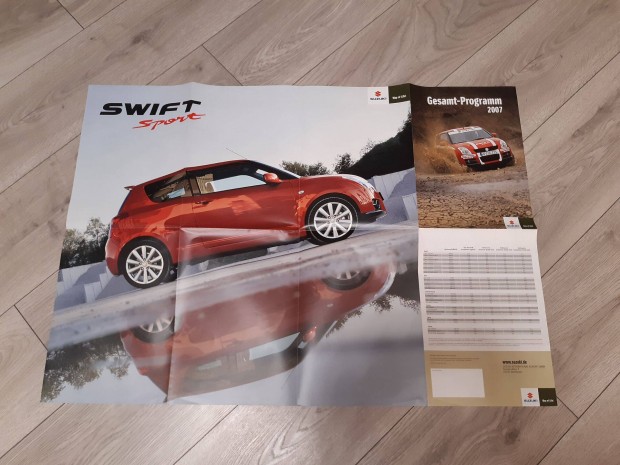 Suzuki Swift Sport poszter katalgus prospektus brosra