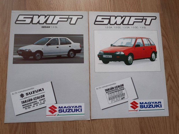 Suzuki Swift (1989-1996) prospektusok 9 db - magyar nyelv